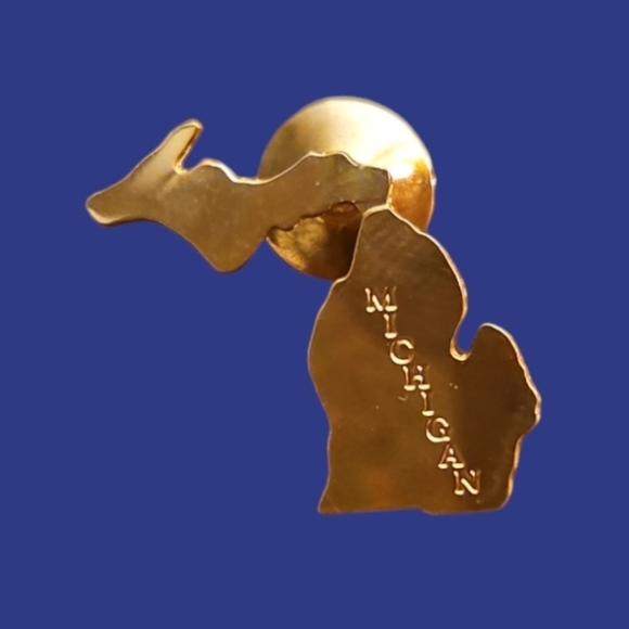 3/$30 VTG AVON 1982 State of Michigan Lapel Tie Hat Scarf Pin - Picture 1 of 1